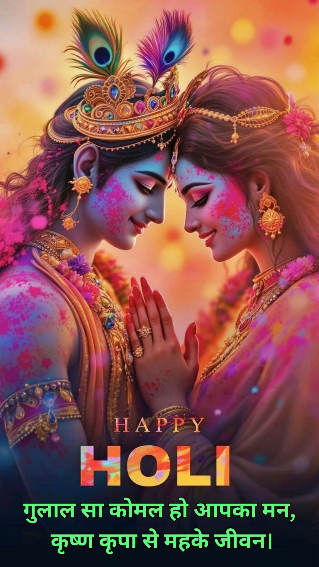 Radha Krishna Holi Wishes Photos