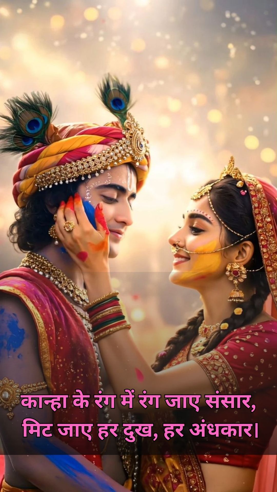 Radha Krishna Holi Wishes Photos
